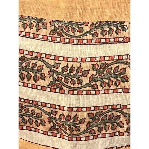 Hannah Artwear Serena Striped Midi Dress •Women 1 /S• Linen Blush Chevron Maxi - Picture 10 of 14